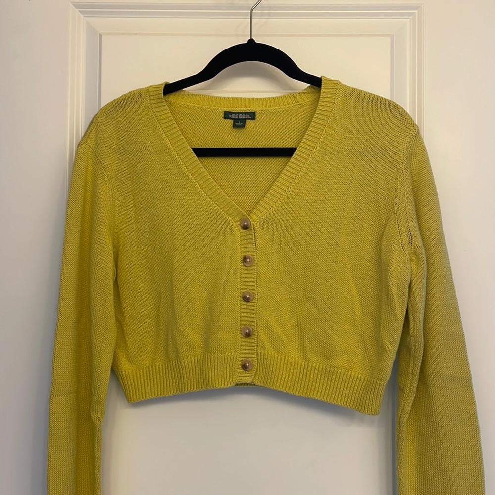 Wild Fable Cropped Cardigan Sweater